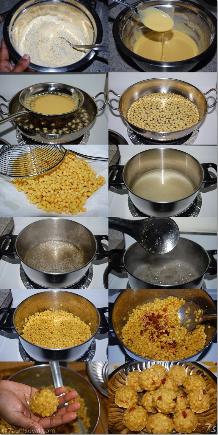 Boondi laddu process