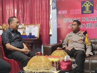 Karutan Bantaeng Sambut Kunjungan Perdana Polres Bantaeng, AKBP E. Jacky T. Umbu Kaledi.