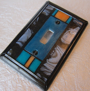 geometric switch plate