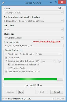 Langkah-langkah membuat Bootable Flash Disk Windows 8.1 dengan Rufus