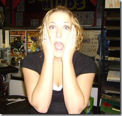 scared face