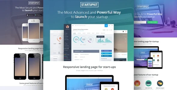 Download Startupkit Responsive Parallax Landing Page Template