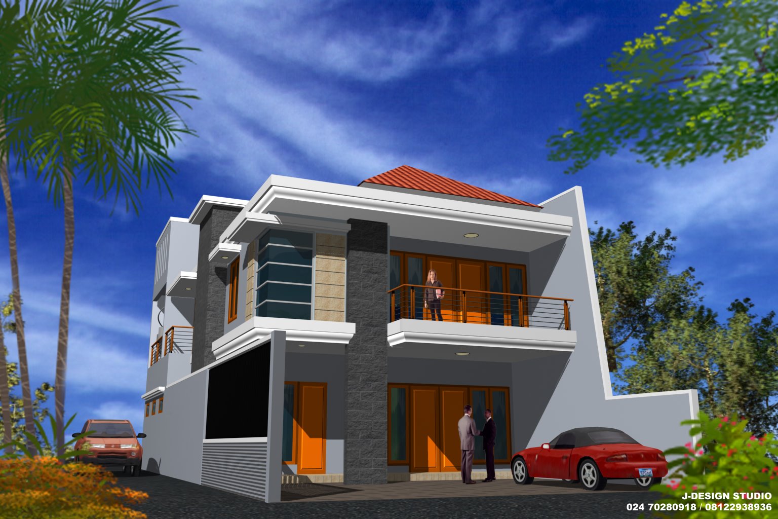 105 Gambar Rumah Minimalis 2 Lantai Type 80 Gambar Desain Rumah