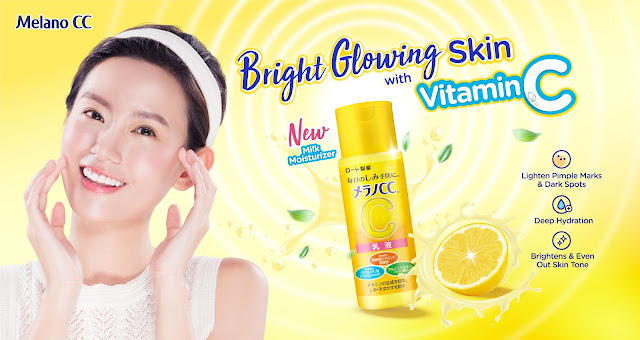 MELANO CC Vitamin C Brightening Milk Moisturiser Mencerahkan Bekas Jerawat dan Bintik-bintik Hitam