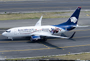 Boeing 737700 de Aeroméxico, aquí haciendole propaganda a los Avengers (aeromexico avengers)