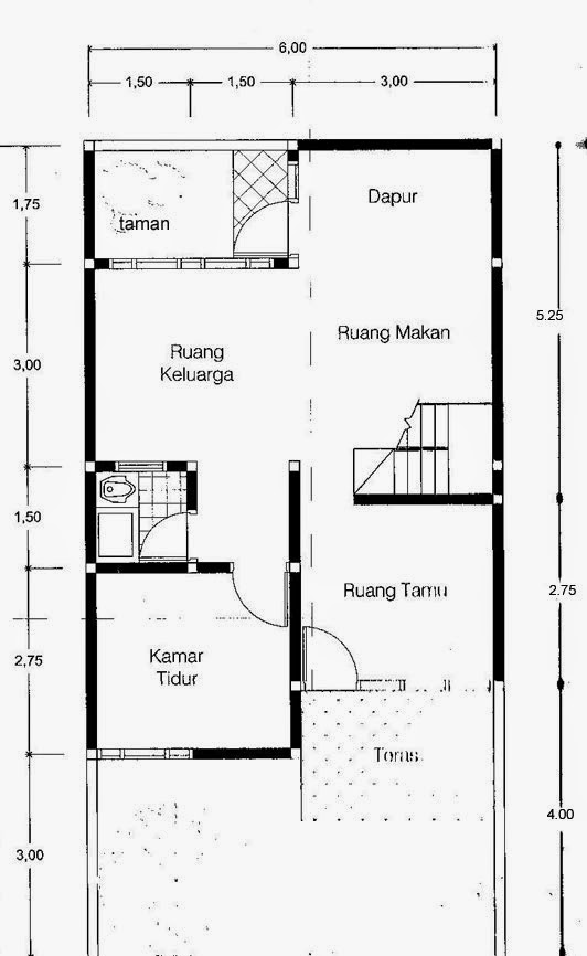 Gambar Rumah 2 Lantai Luas Tanah 72 M2  ReDesain21.Com 