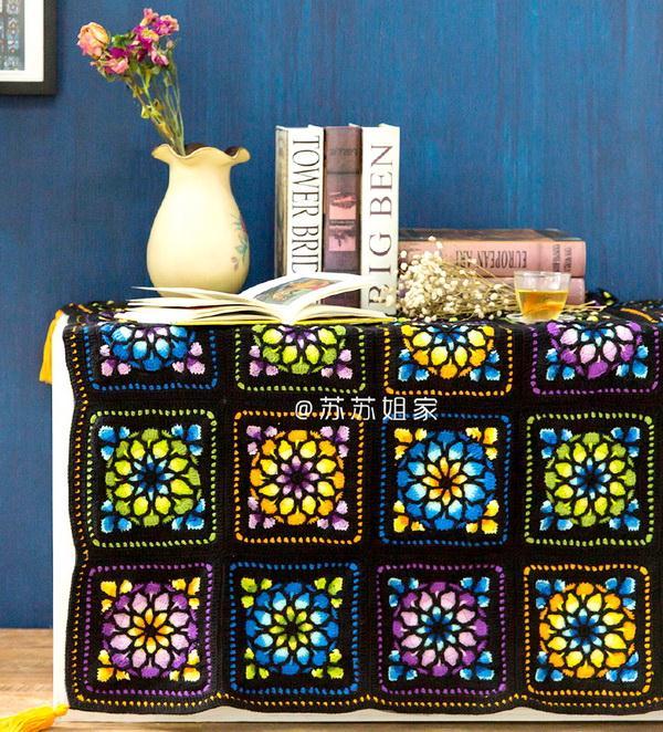 Stained Glass Crochet Blanket