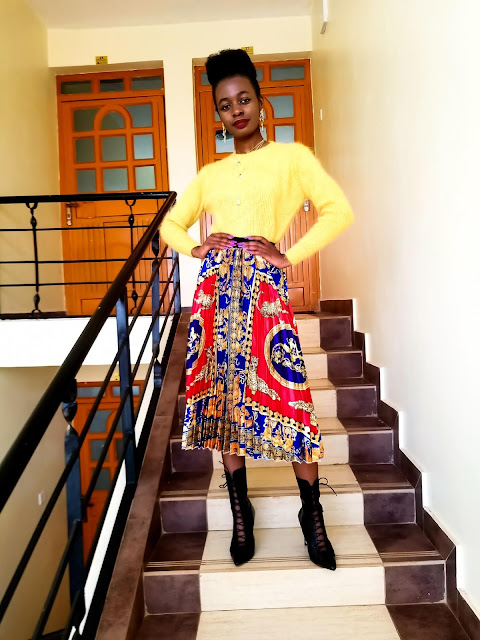 Happy New Year: Lessons, Goals, A Pleated Skirt Outfit