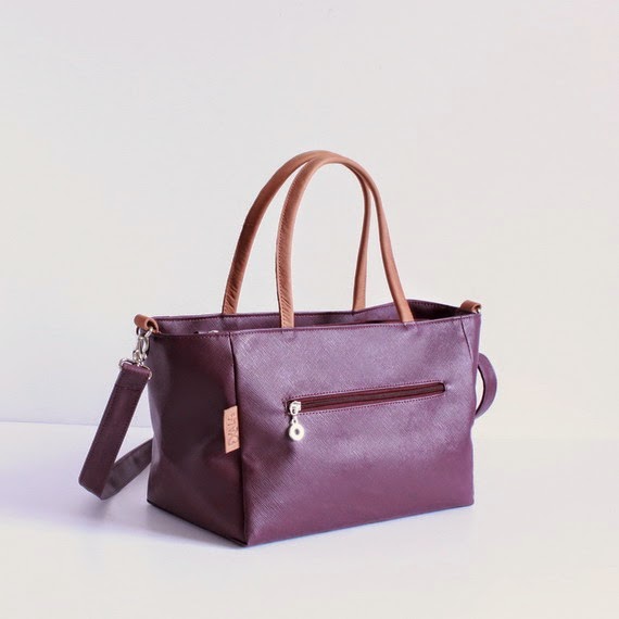 studio Purple handbag , Purple crossbody Bag , saffiano faux leather ...