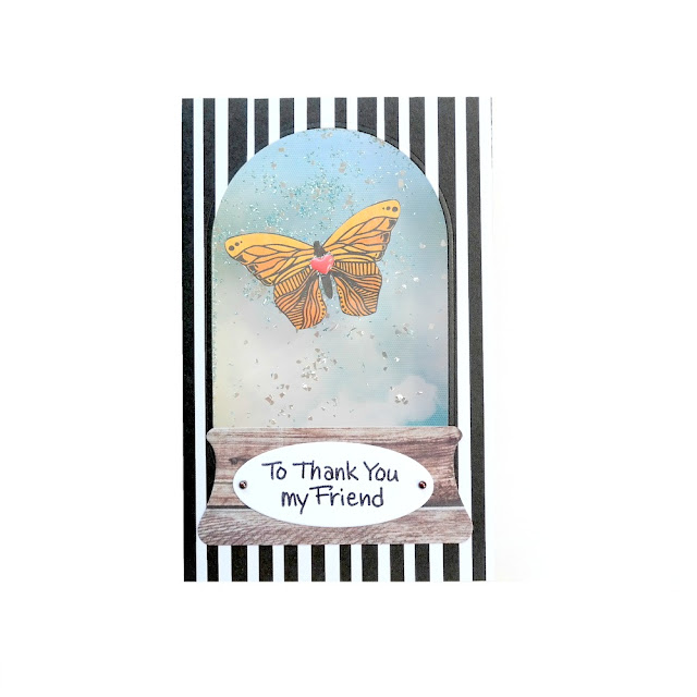 3D Pop-Up Butterfly Shaker Card Tutorial