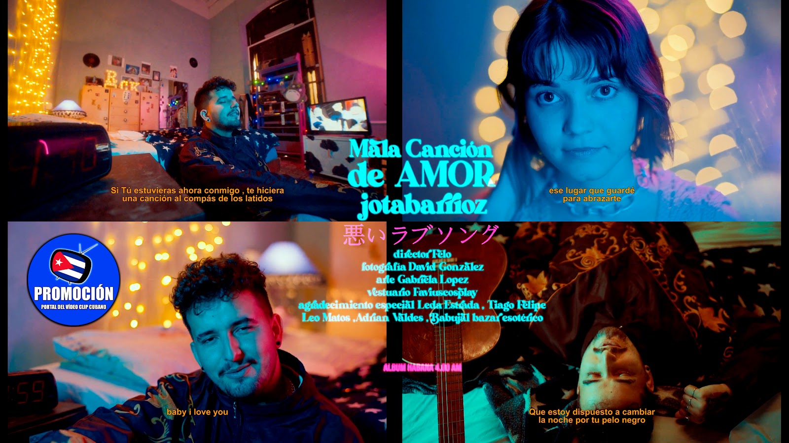 Jotabarrioz - ¨Mala canción de amor¨ - Director: Felo. Portal Del Vídeo Clip Cubano. Música cubana. Canción. Audiovisual. CUBA.