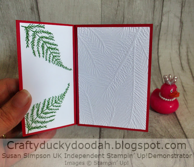 Craftyduckydoodah, Stampin' Up!, Nature's Prints, Technique Tuesday Blog Hop, Fancy Folds,