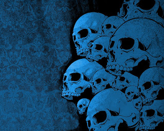 Skull Factory Halloween Wallpaper
