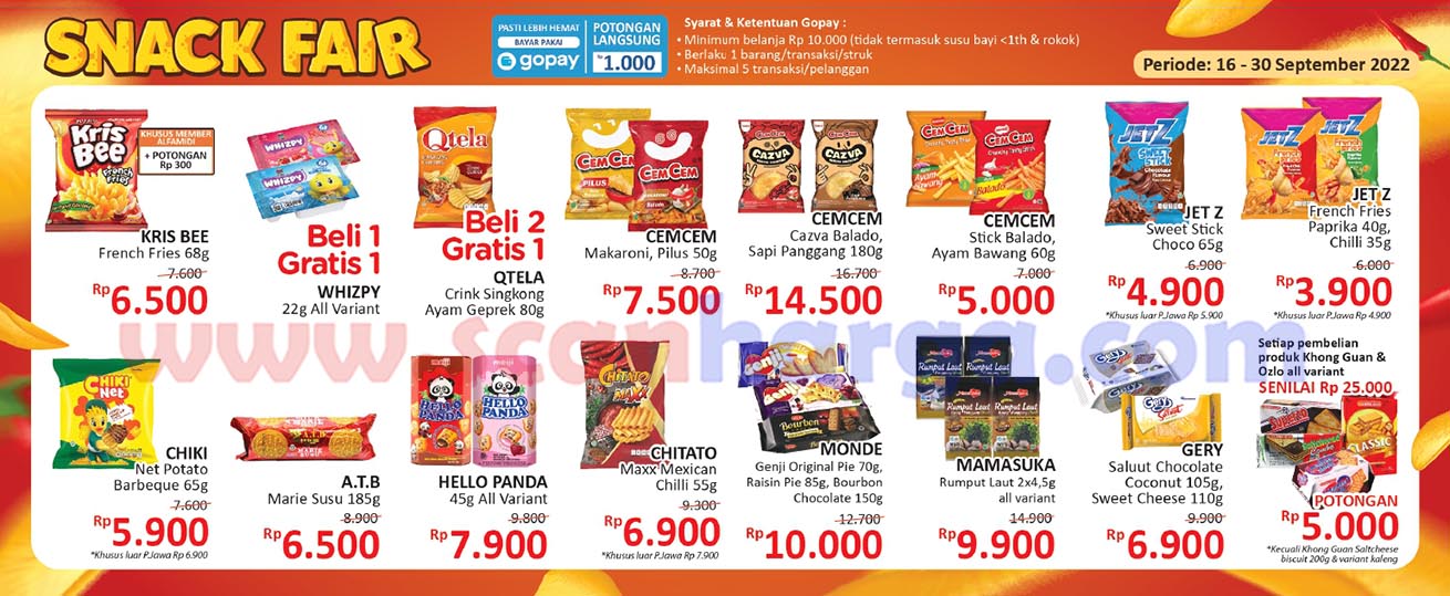 Promo ALFAMIDI SNACK FAIR Periode 16 - 30 September 2022