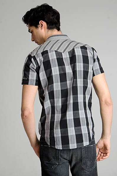 2. Diesel Spunkir Black Check Shirt 2014