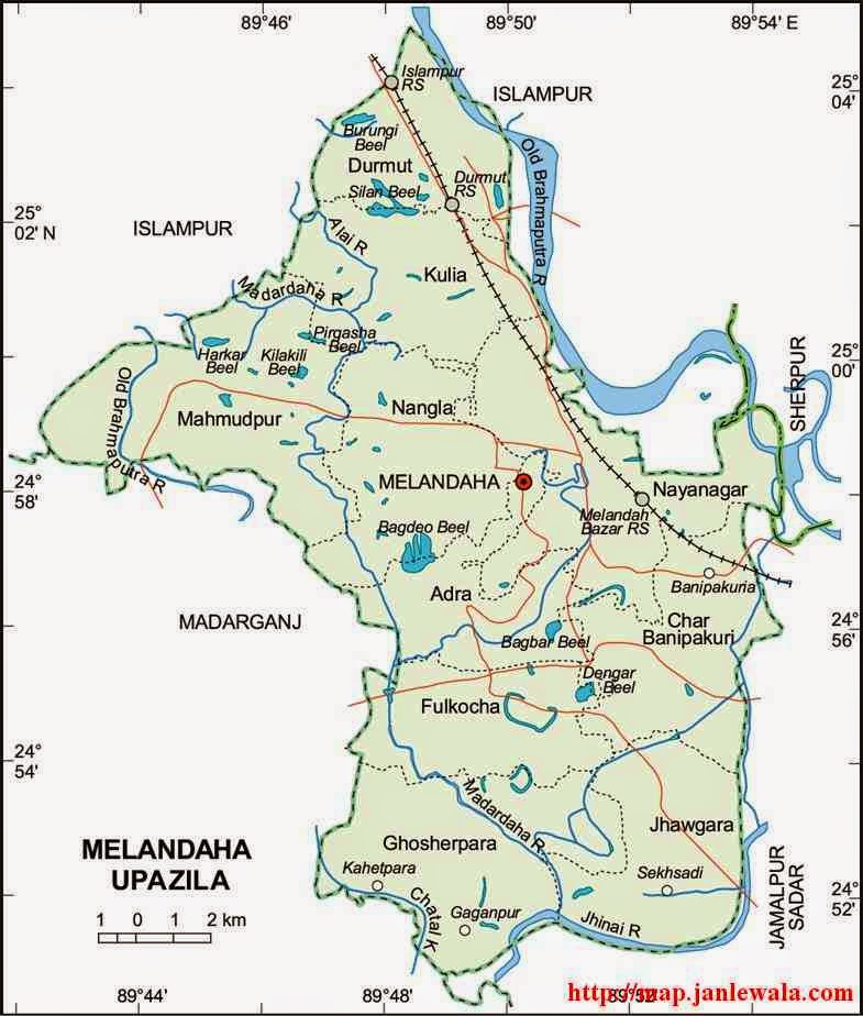 melandaha upazila map of bangladesh