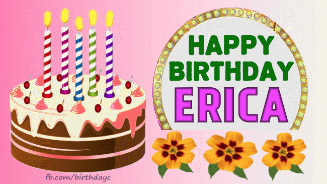 Happy Birthday Erica images gif