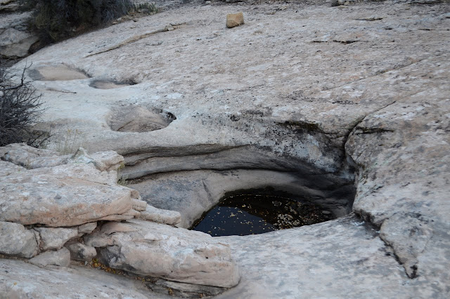 pot hole with water