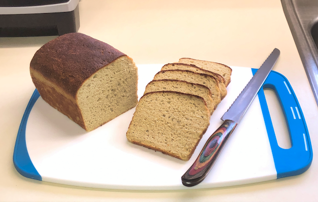 Sliced Wholesome Yum keto yeast bread loaf