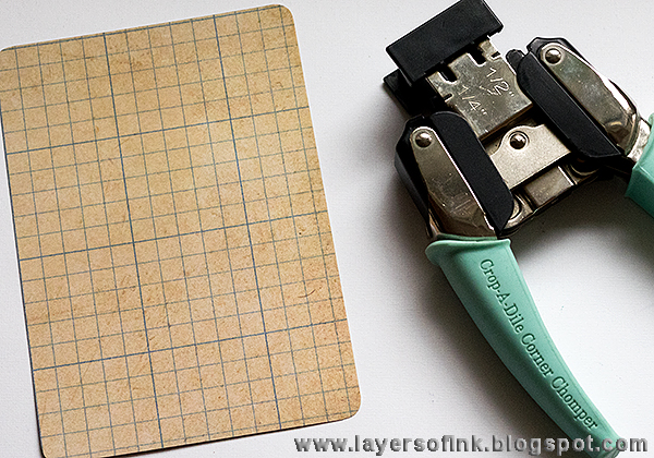 Layers of ink - Mini Clipboard Tutorial by Anna-Karin, with Sizzix dies by Tim Holtz and Inksheets