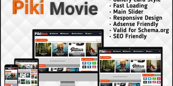 Piki Movie Premium Blogger Tamplate Free Download 2022