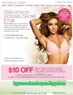 Free Printable Victoria's Secret Coupons