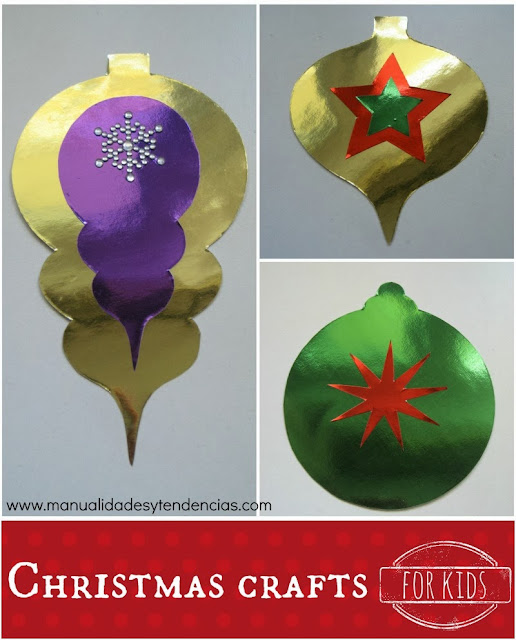 Adornos de Navidad para niños / Kids crafts: Christmas ornaments / Décorations de Noël pour enfants