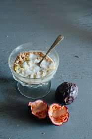 Passion Fruit Yogurt Parfait with Cassava Crumble (AIP, low FODMAP, Paleo, Vegan) 