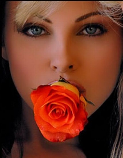 Girl with Rose ~ BEAUTIFUL GIRL WALLPAPERS