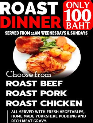 The Marquee's Roast Dinner Delight Pattaya
