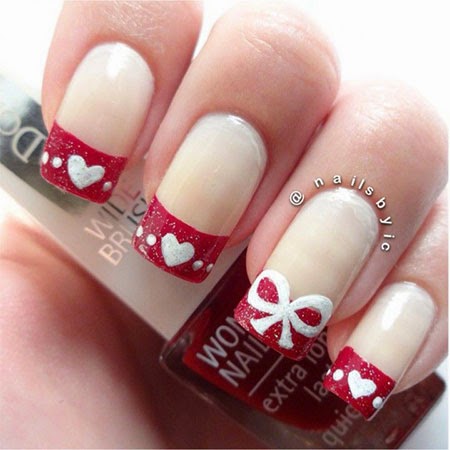 Valentines Nail Art Koranstickenco