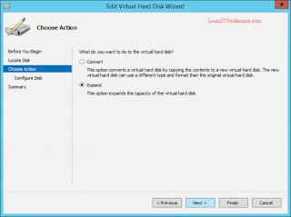 how to expand virtual hard disk in hyper-v