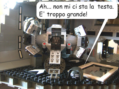 Dart-Yoko: "Ah... non mi ci sta la  testa. E' troppo grande!"