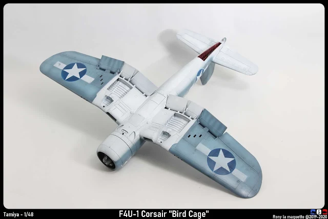 Camouflage du F4U-1 Corsair de Tamiya au 1/48.