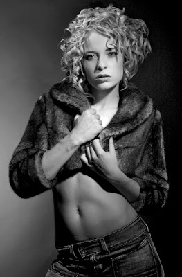 sexy, fur coat, model, blonde, hair curly, photo, photographers