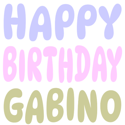 Happy Birthday Gabino (Sticker)