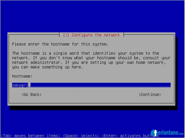Cara Install Debian 5 Lenny Berbasis Text (CLI) Lengkap Dengan Gambar - Feriantano.com