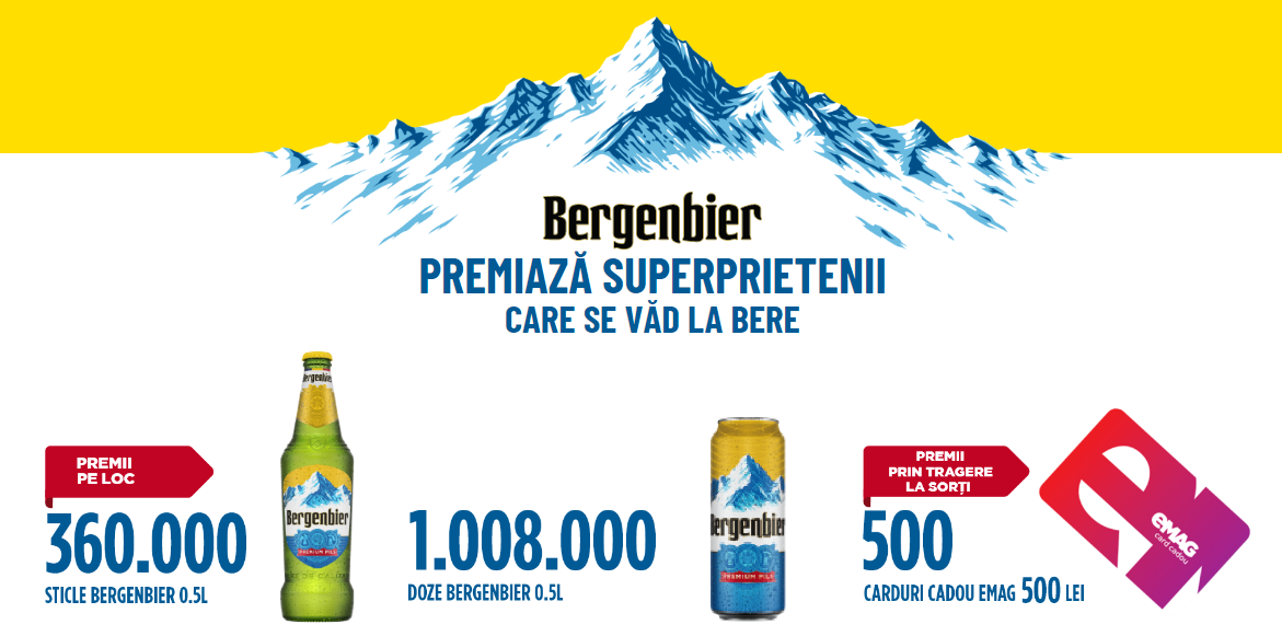 Concurs Bergenbier - Castiga peste 1 milion de beri pe loc