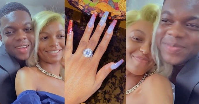 Comedian Cute Abiola And Influencer, AdeHerself Engaged (Photo/Video)