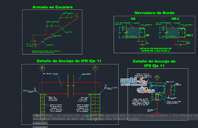 Construction details in AutoCAD 
