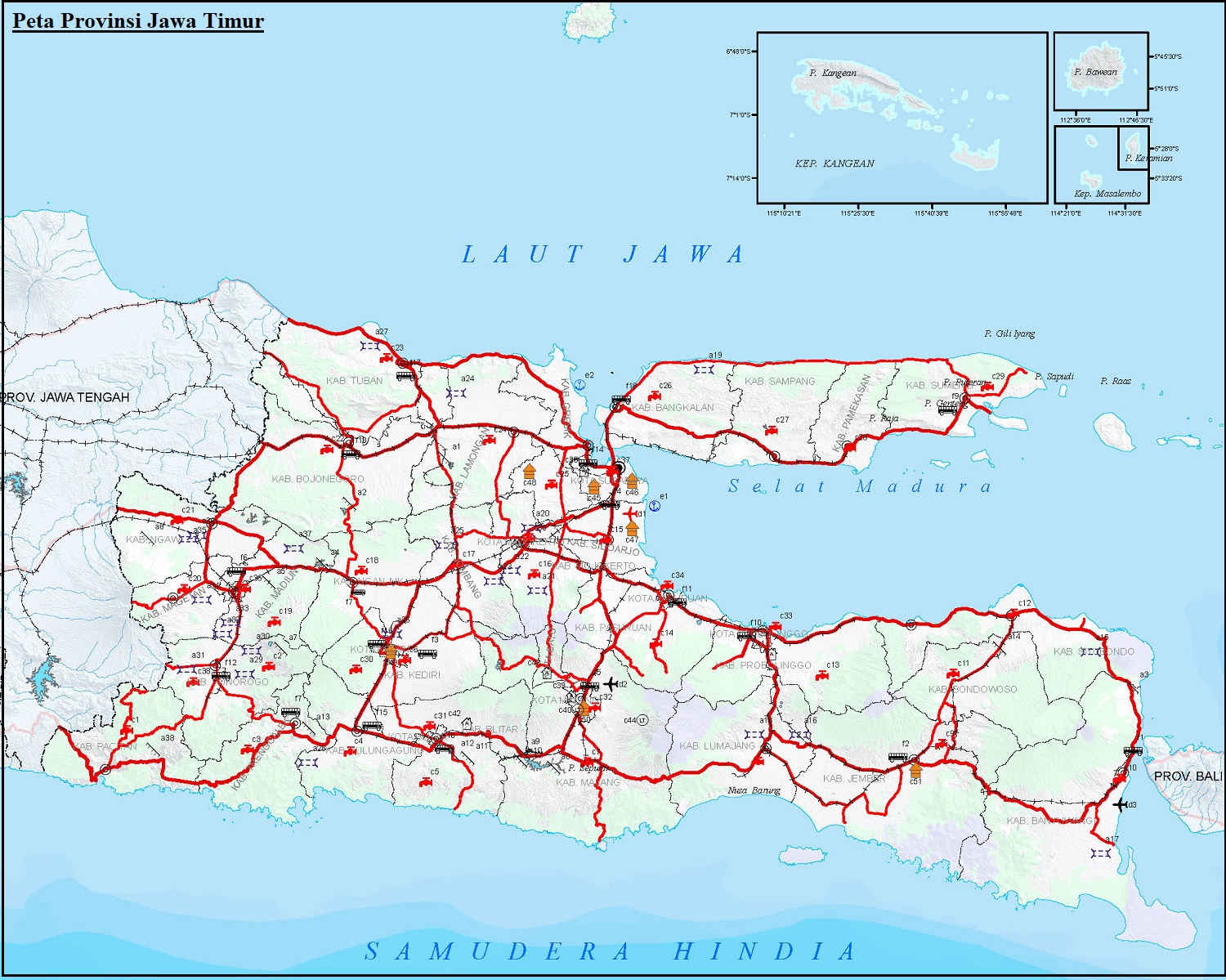  Peta Jalan Jawa Tengah  Ukuran Besar Berbagai Ukuran