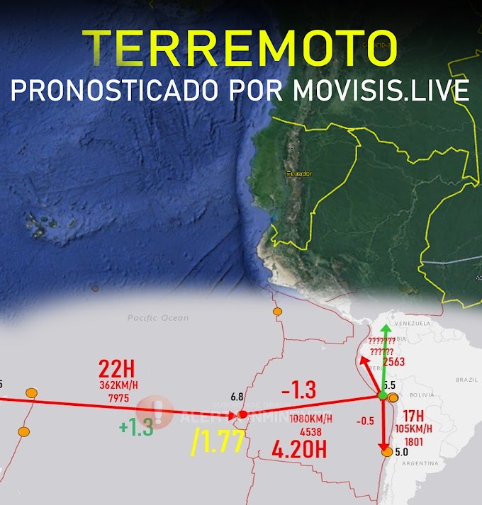 UN FUERTE TERREMOTO MAGNITUD 5.5 SE LOCALIZA EN VENEZUELA 