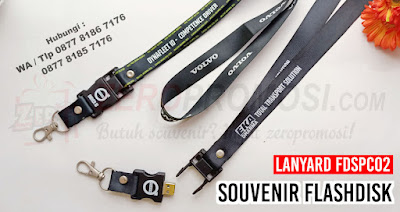 Jual Souvenir Flashdisk Lanyard FDSPC02, Usb Stopper, Barang promosi flashdisk stopper Fdspc02