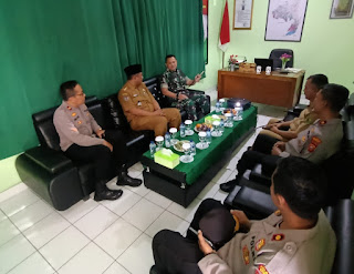 Kapolsek Cileunyi  Hadiri Acara Kunjungan Kerja   Dandim 0624/Kab. Bandung