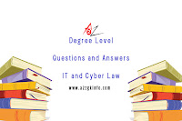 Degree Level Psc Questions and Answers: IT & Cyber Law 