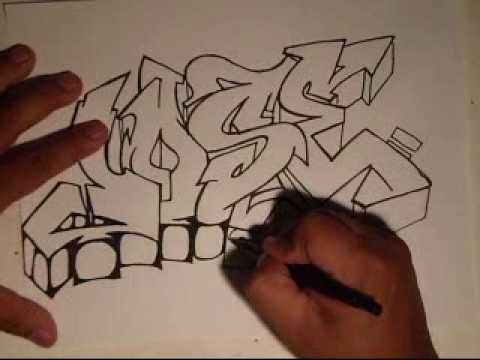 draw graffiti names