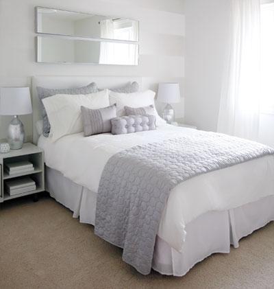 Love of Interiors: Grey and White Bedroom