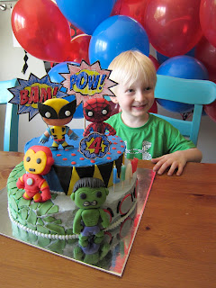 Marvel Superheroes Cake