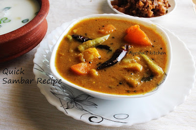 south indian sambar recipe