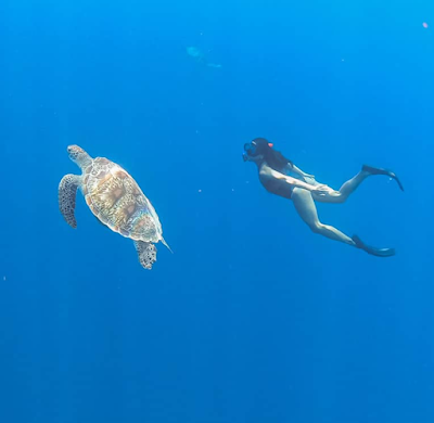 Getting Around Gili Island -Snorkeling - panduanturis.blogspot.com